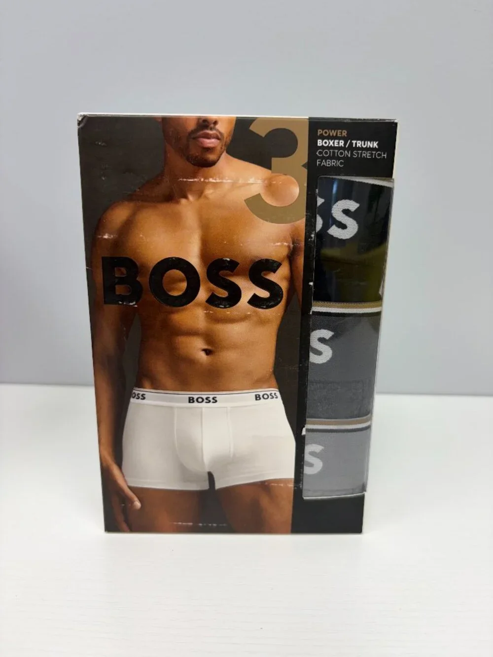 BOSS Men’s 3-Pack Stretch-Cotton Trunks